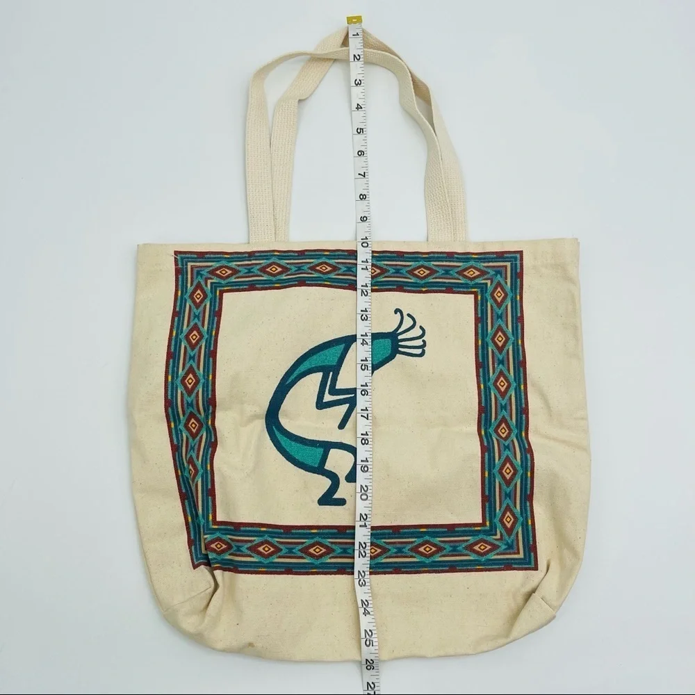 Canvas‎ tote Kokopelli dancer beach reusable